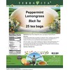 Peppermint Lemongrass Black Tea (25 tea bags, ZIN: 533334)