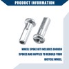 Hihaha Bicycle Steel Spokes 14G Bike Spoke 220mm Length with