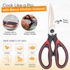 EZTICO 4-Piece Non-Toxic Cutting Board Set with Premium Scissors –