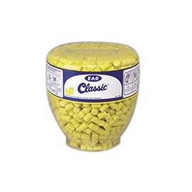3M 10080529910018 391-1001 Classic Disposable Foam Uncorded Earplugs Refill Bottle, One Size Fits All (Pack of 500),Bright Yellow