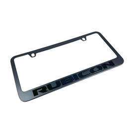 Eurosport Daytona Compatible with - Jeep Rubicon - Black License Plate Frame