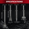 AMGSH 9 Pcs Air Hammer Pneumatic Chisels Tools 0.401'' (10mm)