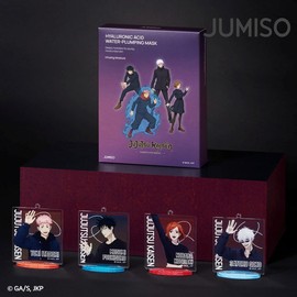 Jumiso [Trial Special] Jujutsu Kaisen Hyaluronic Acid Water Plumping Moisture Mask 10 Sheets (+Random Acrylic Stand Keyring Included) / 주미소[체험특가] 주술회전 히알루론산 워터 플럼핑 수분 마스크 10매입 (+아크릴 스탠드 키링 랜덤 동봉)