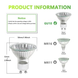 WinDerMo GU10 Halogen Bulbs 50 W, Halogen Bulbs GU10 Dimmable Pack of 8, GU10 2700 K Warm White, Halogen 50 W 230 V Bulb, Halogen Reflector 50 x 53 mm, Halogen Spot Ceiling Bulbs 500 LM