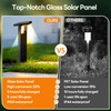 Solar Pathway Lights Outdoor 6 Pack, 360° Adjustable Panel, Multicolor