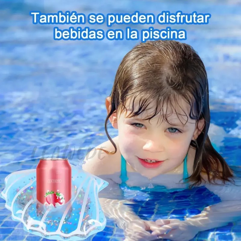 Leawede 15pzs Porta Vasos Inflables Surtidos Piscinas Con In