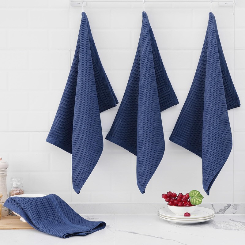 Homaxy Homaxy 100% Cotton Oversized Waffle Weave Kitchen Dish Towels,