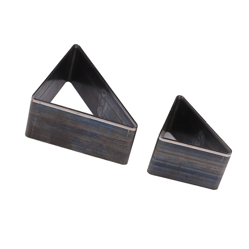 2PCS Triangle Leather Cutter Alloy Steel Hollow Punch Cutter Set