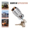 Bawkars Car Ignition Switch with 2 Keys, Waterproof Starter Replacement