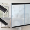 Orechic 2Sets Aluminum Sliding Door Track Set for 1/4" Thick