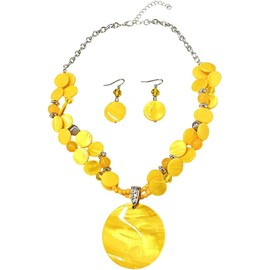 NewZenro Juego de aretes colgantes de cadena de resina gruesa con abalorio y abalorio de resina gruesa para mujer, diseo bohemio y colorido de moda, joyera Y2K para fiestas de verano