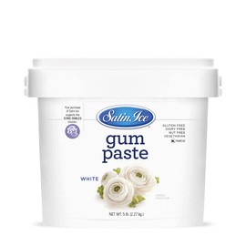 Satin Ice Gum Paste for Cake Decorating, White (5 Pound)