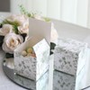 25 White Sage Green 3x3 in Floral Printed Square Gift