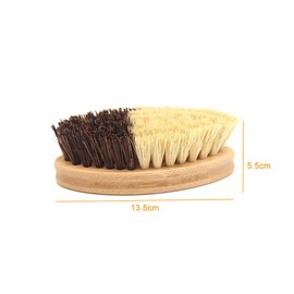 Shiwaki vegetable Brush Scrubber for Food Brush Veggie Hard and Soft Side and Durable Wooden Handle. Palm/Sisal Bristle.Unexceptionable Fruit Cleaning Tools