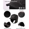 Comhats Oversize Waterproof 2XL XXL Black Pilot Cap for Men
