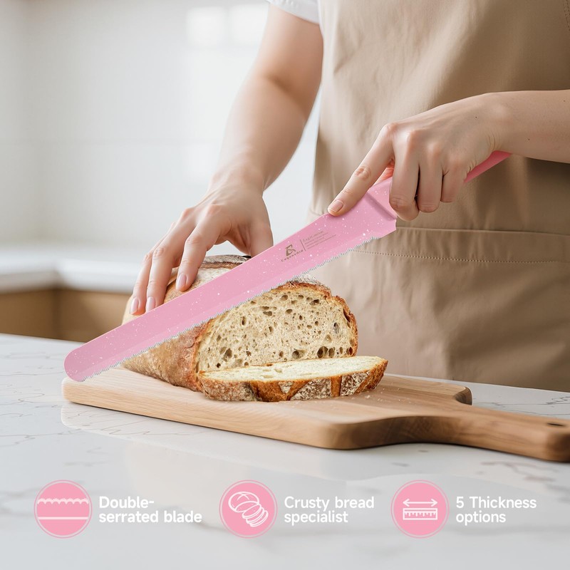CoquusAid 2025 Upgrade Bread Knife for Homemade Bread, World‘s 1st