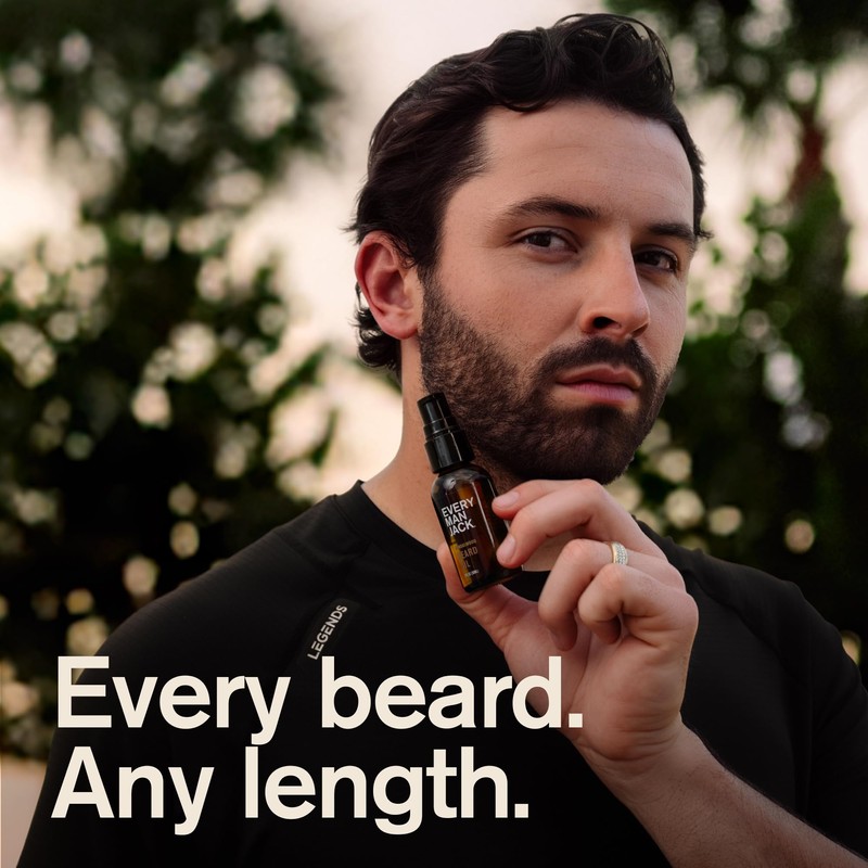 Every Man Jack Men's Beard Oil - Sandalwood Fragrance -