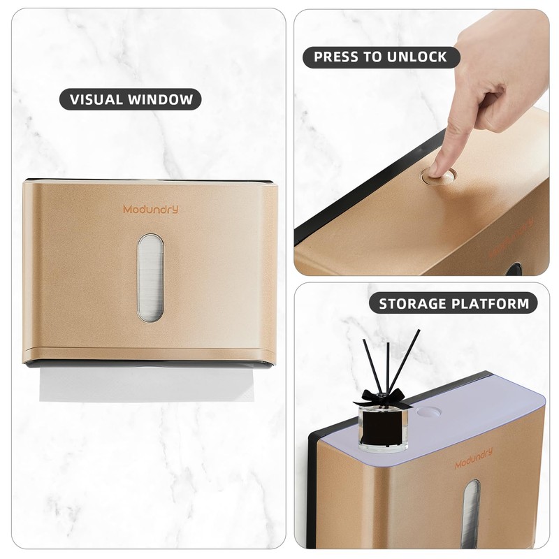 Paper Towel Dispensers Wall Mount: Multifold Z-Fold Paper Towel Holder,