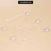 QWORK 5 Pack Glass Stirring Spoons – Crystal Clear Borosilicate