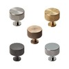 Carlisle Brass Knurled Cabinet Radio Knob, Satin Brass, FTD703