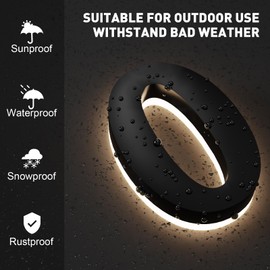 LLtronation 6 Inch Backlit House Numbers for Outside, Stainless Steel, LED Illuminated Home Address Number, Modern Lighted Address Signs for Houses, Restaurant, Waterproof