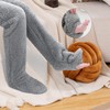 Meanju Plush Overknee Socks, Fluffy, Women's Plush Overknee Socks, Cuddly