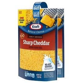 Kraft Sharp Cheddar Finely Shredded Cheese, 2 pk./1 lb.