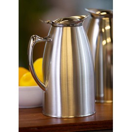 Service Ideas Water Pitcher, Stainless Steel, Satin, 2 Liter (WP20SA)