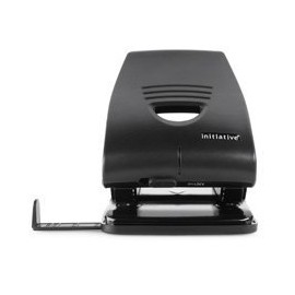 Initiative 2 Hole Punch Heavy Duty Black