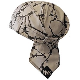 BARBEDWIRE NMK durag Cycling Doo RAG Skull Cap Hat Bandana Head Wrap Breathable Helmet Liner Gray