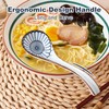 Ceramic Asian Soup Spoons, Easy to Hold, Long Handle Perfect