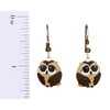 Sienna Sky Brown Owl And Tan Dangle Drop Earrings, Brown/Tan