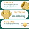 GORAGUCHI 1PCS Brass Union, 3/4" NPT Male x 3/4" NPT