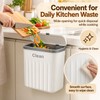 12L Hanging Kitchen Trash Can for Cabinet Doors – Space-Saving