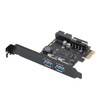 STW3002 PCI Express Card PCIE to USB3.0 20PIN Expansion Board