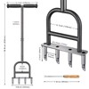 Dolibest Lawn Coring Aerator, Manual Lawn Aerator, 4 Stainless Steel