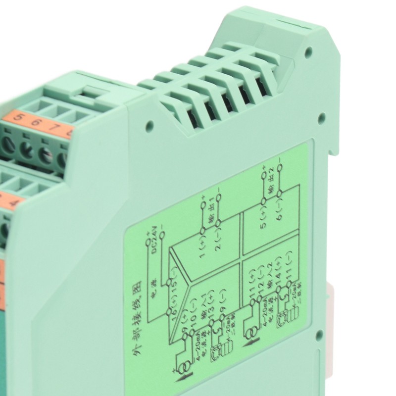 Current Signal Isolator 2 in 2 Out Signal Transmitter DC