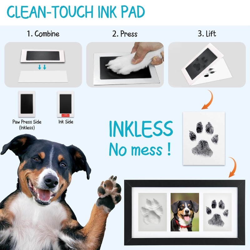 Seencool Paw Print Frame Kit, Dog Paw Print Kit with