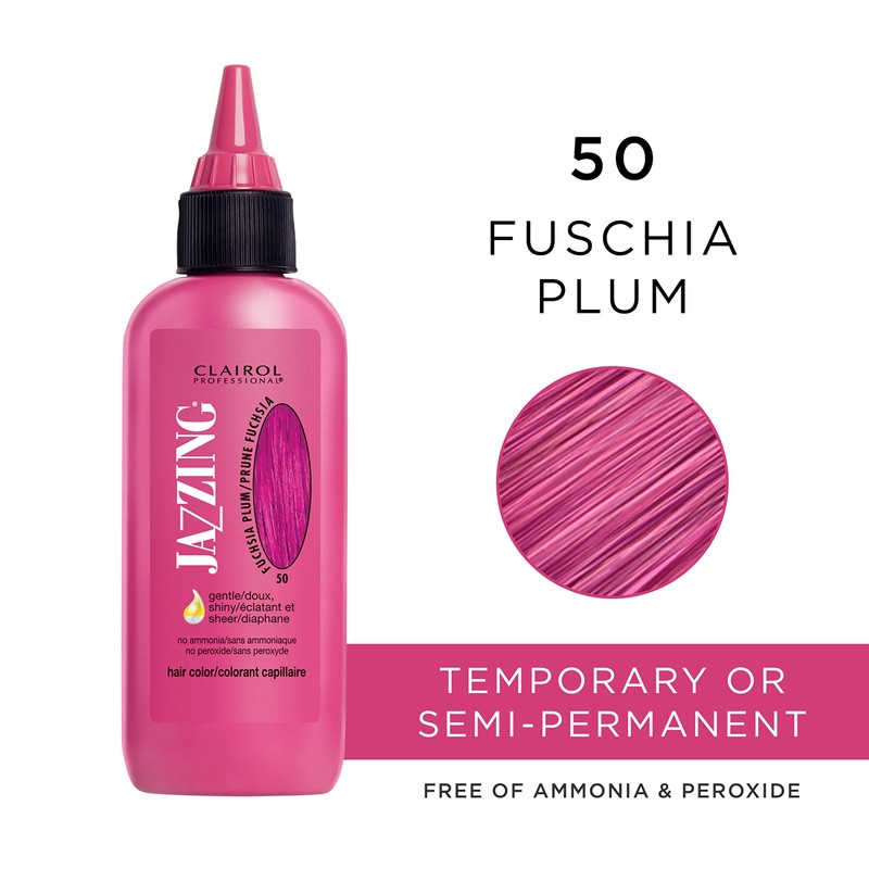 Clairol Professional Jazzing Semi-Permanent Hair Color, No.50 Fuschia Plum, 3