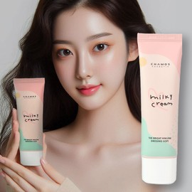 Chamos Tone-up cream radiance tone-up fresh face cream vitamin B9 natural transparent skin whitening / 톤업크림 광채 톤업 쌩얼 크림 비타민B9 내츄럴 투명 피부 미백