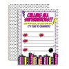 Super Hero Girl Birthday Party Invitations, 20 5"x7" Fill in