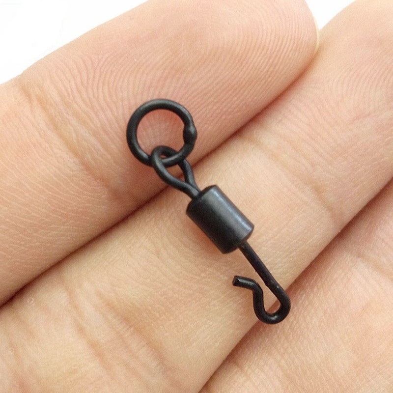NEWSHOT 20 x 8# Q-Shaped Swivel for Carp Fishing Tackle