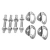 4 Pair Climbing Hanger Stainless Steel Wear Resistant High Load