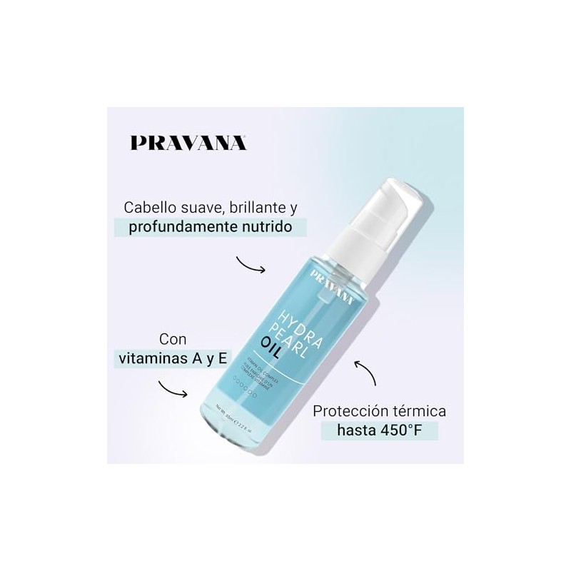 PRAVANA Hydra Pearl Aceite para Cabello Hidratación Cabello, Antifrizz 65ml