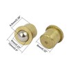 sourcing map Household Cabinet Door Brass Ball Catch 8 mm