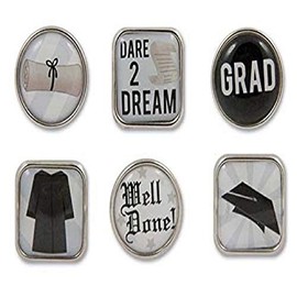 Karen Foster Design Scrapbooking Bubble Brads, Graduation, 01859