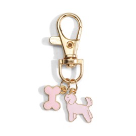 Gallkeat Dog Keychain, Cute Cartoon Pendant for Animal Lovers, Cute Pendant Bag Charm for Women, gold, S