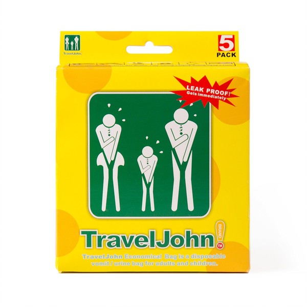 TravelJohn Vomit Bags - 5-Pack