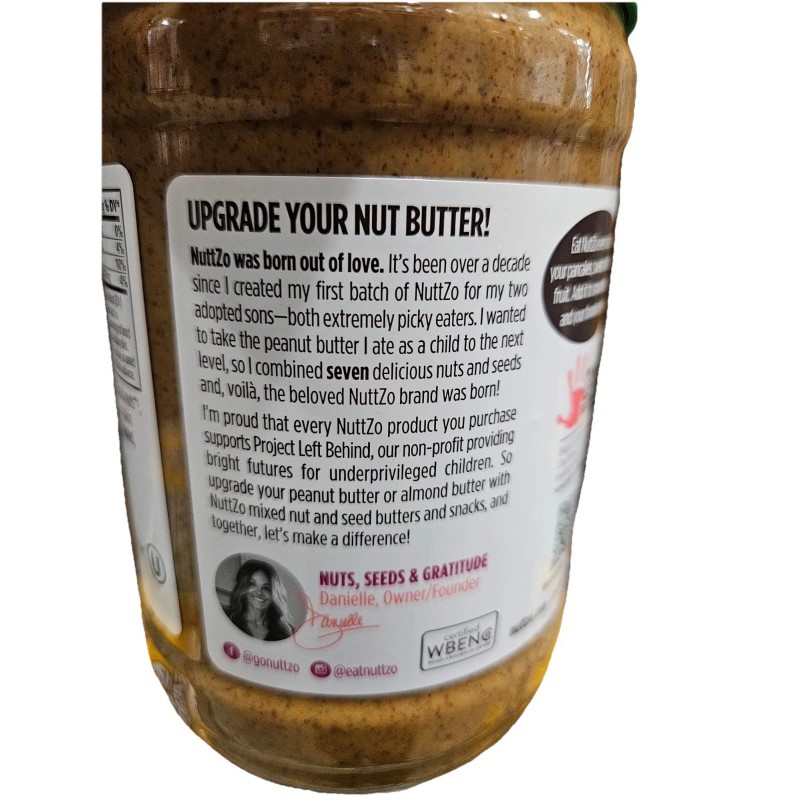 Nuttzo Organic 7 Nut Seed & Butter Power Fuel Crunchy,