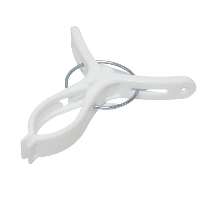 Towa Sangyo Neosul Rod Pinch Clothespins, White, Approx. 2.7 x